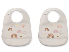 Liewood rainbow love sandy hagesmæk Tilda silikone (2-pack)